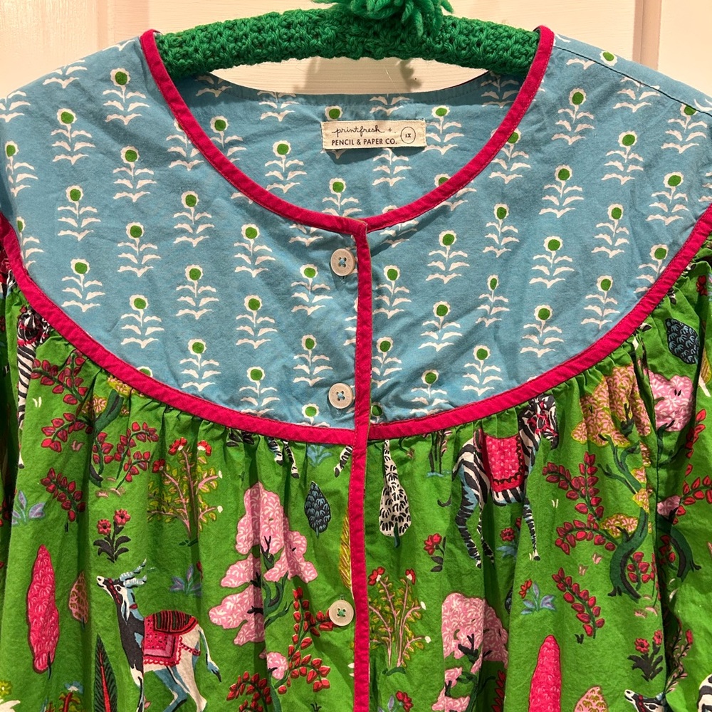 Printfresh x Pencil & Paper Co. Antelope Forest’s Day Nightgown - Picture 6 of 8